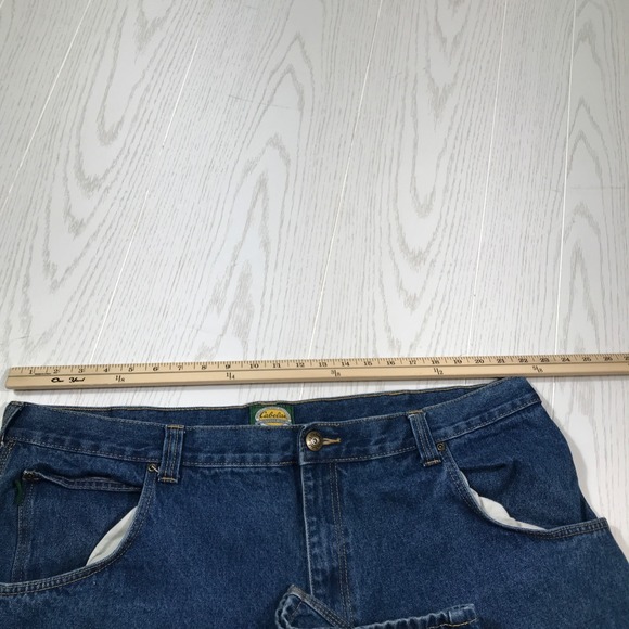 Cabelas Outdoor Gear Carpenter Jeans Men 44x29 Blue Denim Cotton Work Lot Of 2 - Picture 4 of 16